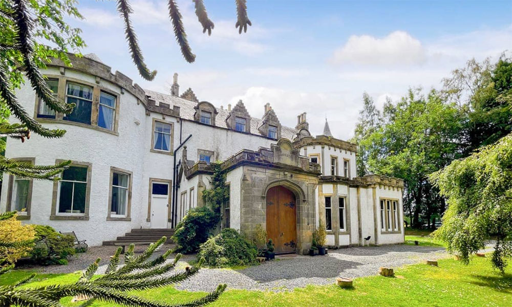 Harvieston Hall — the group's Scottish country house in Midlothian.