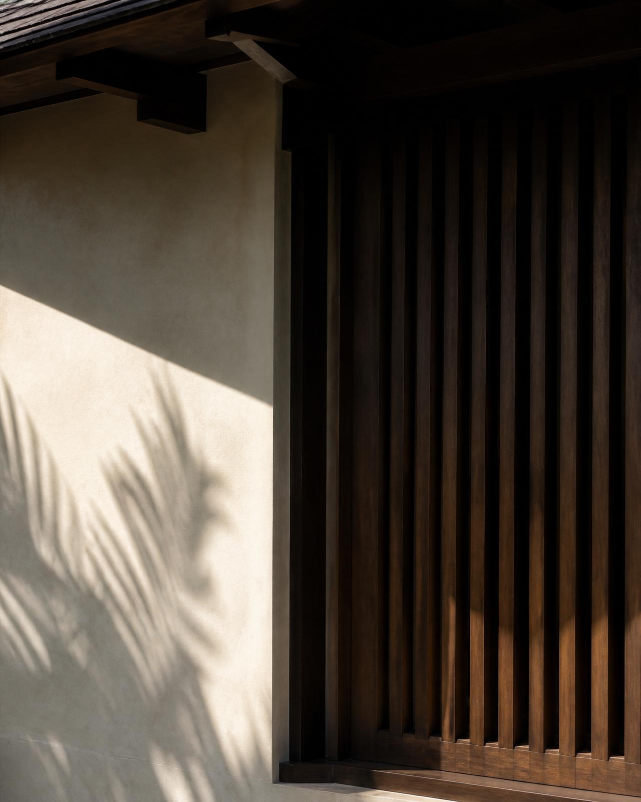 A Thai villa terrace at first light.
